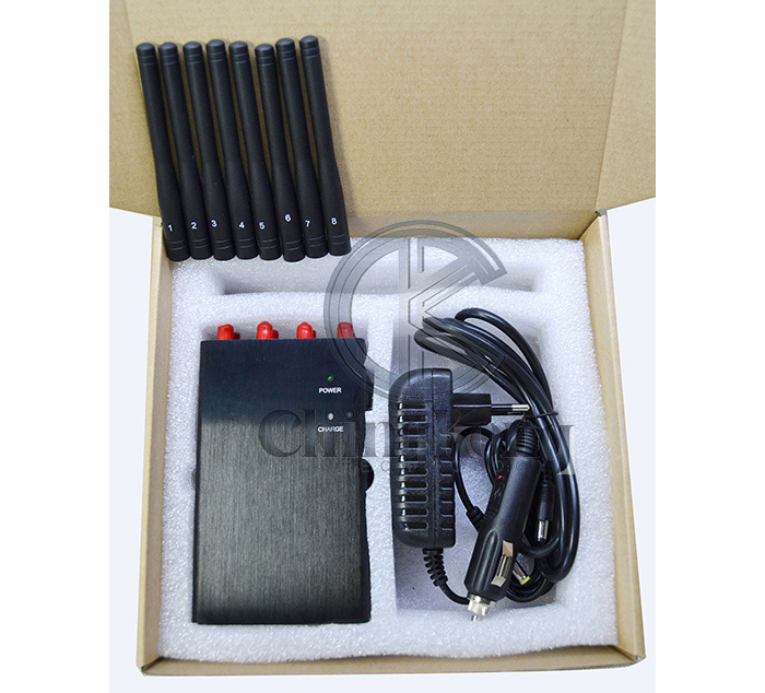 Jammer сигнала антенн LOJACK GSM 3G 4G GPS 8 Handheld
