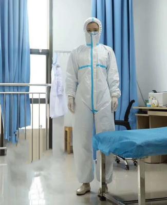 Terno protetor descartável médico branco para o material amigável de Eco do hospital