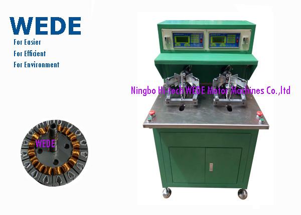 High Running Speed Ceiling Fan Motor Winding Machine With 2 Stations 350kgs Weight