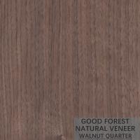 En bois naturel fourche de grain stratifié la noix américaine de coupe quarte