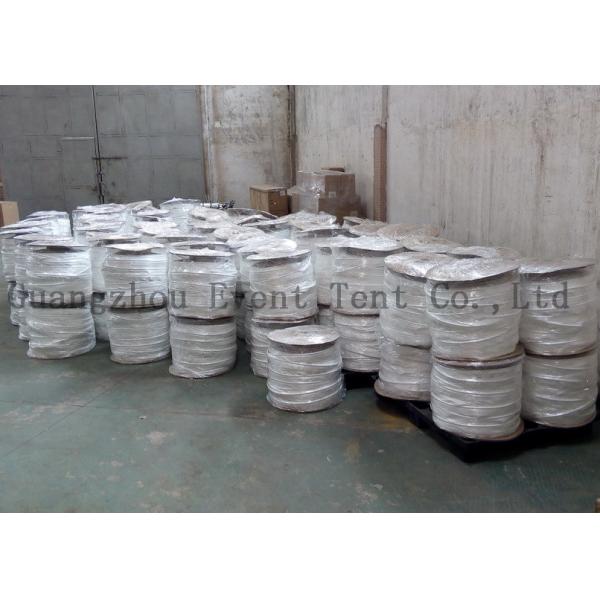 850 Gsm Tent Spare Parts Diameter 12mm ,15mm Single Flap Keder Panama Fabric