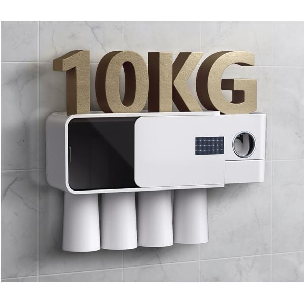 Suction Type 30RH UV Toothbrush Holder , DC3.7V Toothbrush Sanitizer Holder