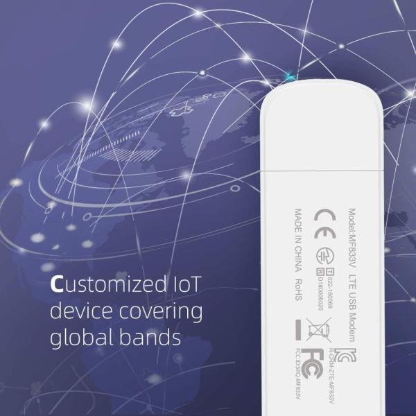 Zhongxing Mf833V 4G LTE USB модем Dongle и Iot устройство Liveu совместимая скорость подключения