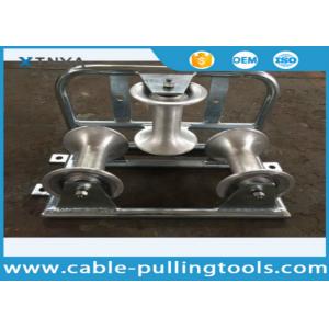Galvanized Aluminum Triple Corner Cable Roller 10kN Rated Load for Heavy-Duty Cable Laying