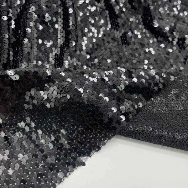 Eco Friendly Sequins Embroidered Fabric M05-017