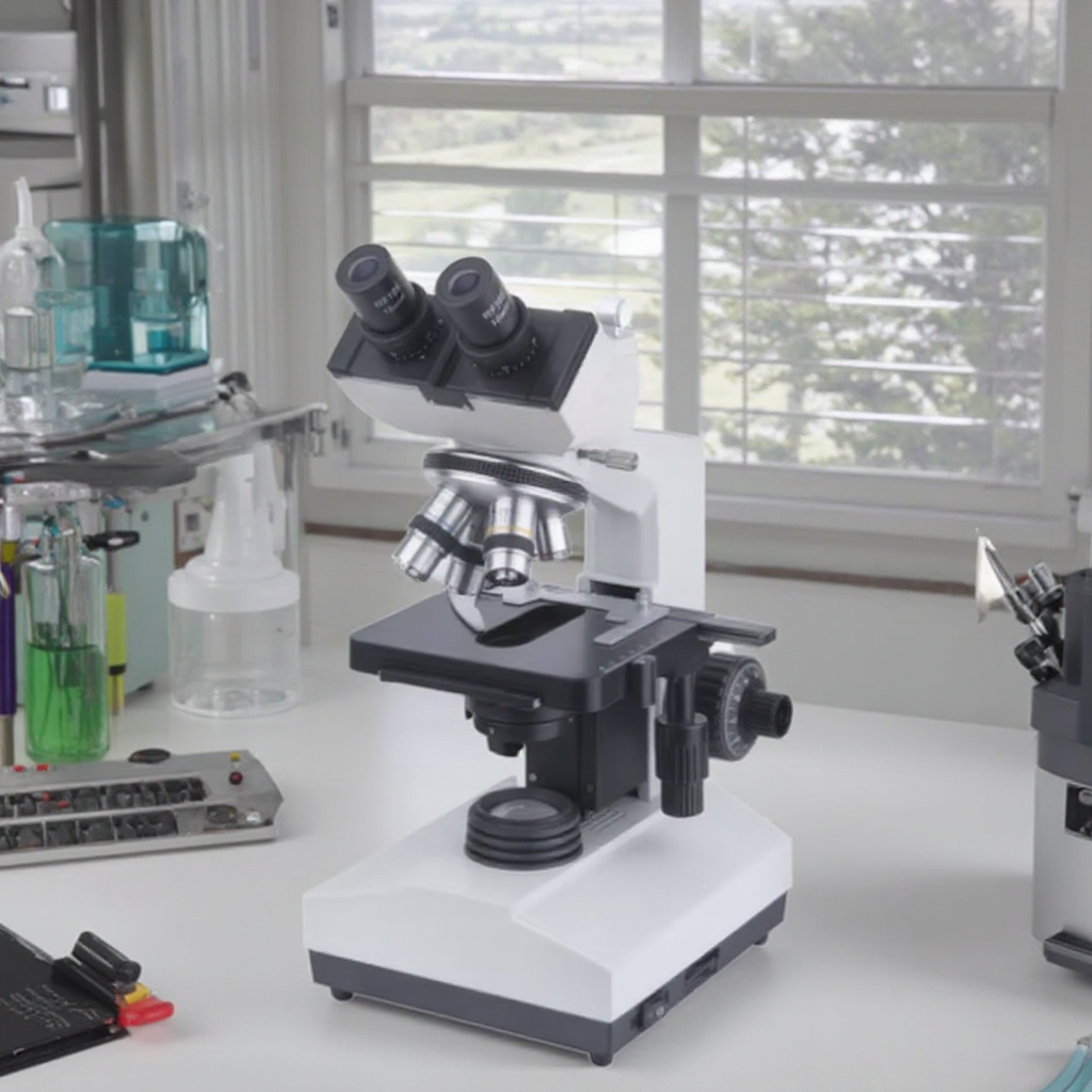 Professional Biological Microscope with LED Light 5 Plan Objectives 100X Oil Immersion Trinocular Microscopes