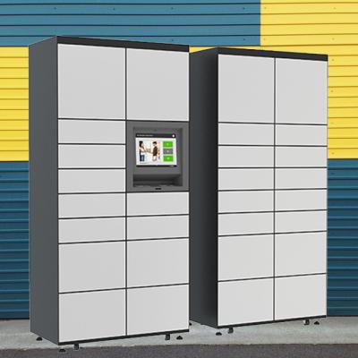 Logística Self-Service Outdoor Touch Screen Smart Locker de entrega de encomendas com câmera de controle remoto