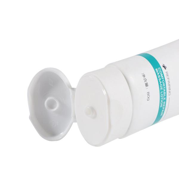 30g 80g White Care Cream Plastic Cosmetic Tubes With Flip Top Cap