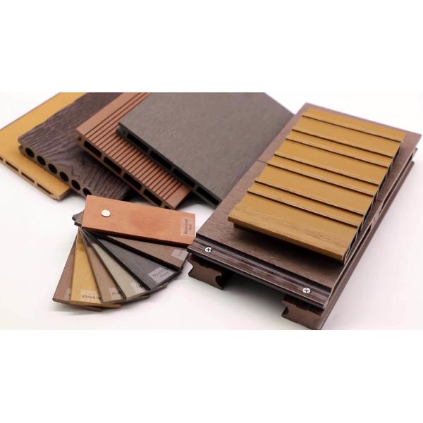 Modern Grille Interior WPC Wall Panel 195mmx28mm rot Resistance