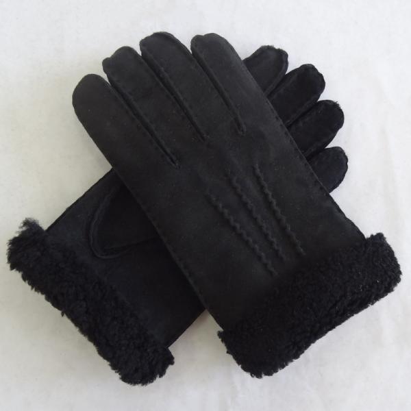 Sheepskin Merino Lamb Fur Lined Leather Shearling Gloves