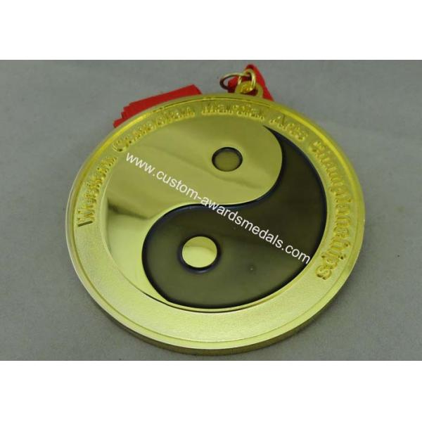 Customized Karate Medals , Judo Taekwondo Jiu - jitsu Medals , Zinc Alloy Martial Arts Medals.