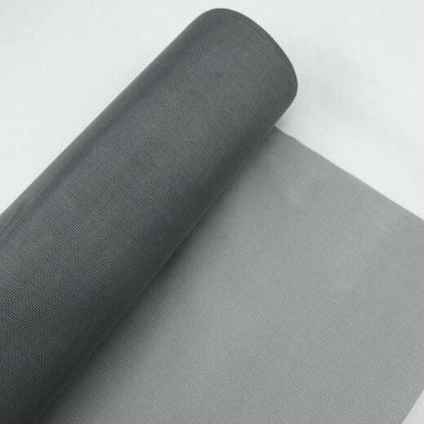 Charcoal PVC Fiberglass Patio Screen with UV Protection Pest Resistant - 6ft to 9ft Range