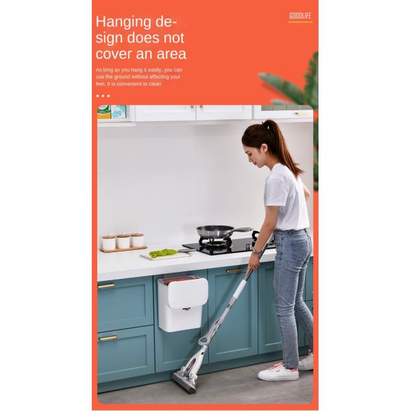 Home Cabinet Door Toilet Bathroom Living Room Kitchen Hanging Creative Sanitary Bucket Wastebasket Slide Wall Hanging Trash Can