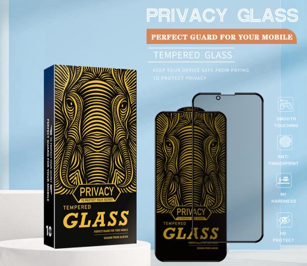 ODM 9H Privacy Anti Spy Tempered Glass Screen Protector AB Glue