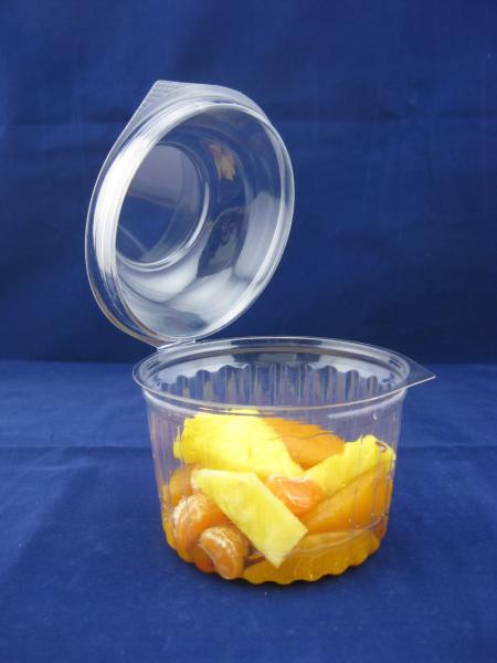 PET Eco-Friendly Fruits Packing Plastic Box 24oz Salad Bowl With Lid