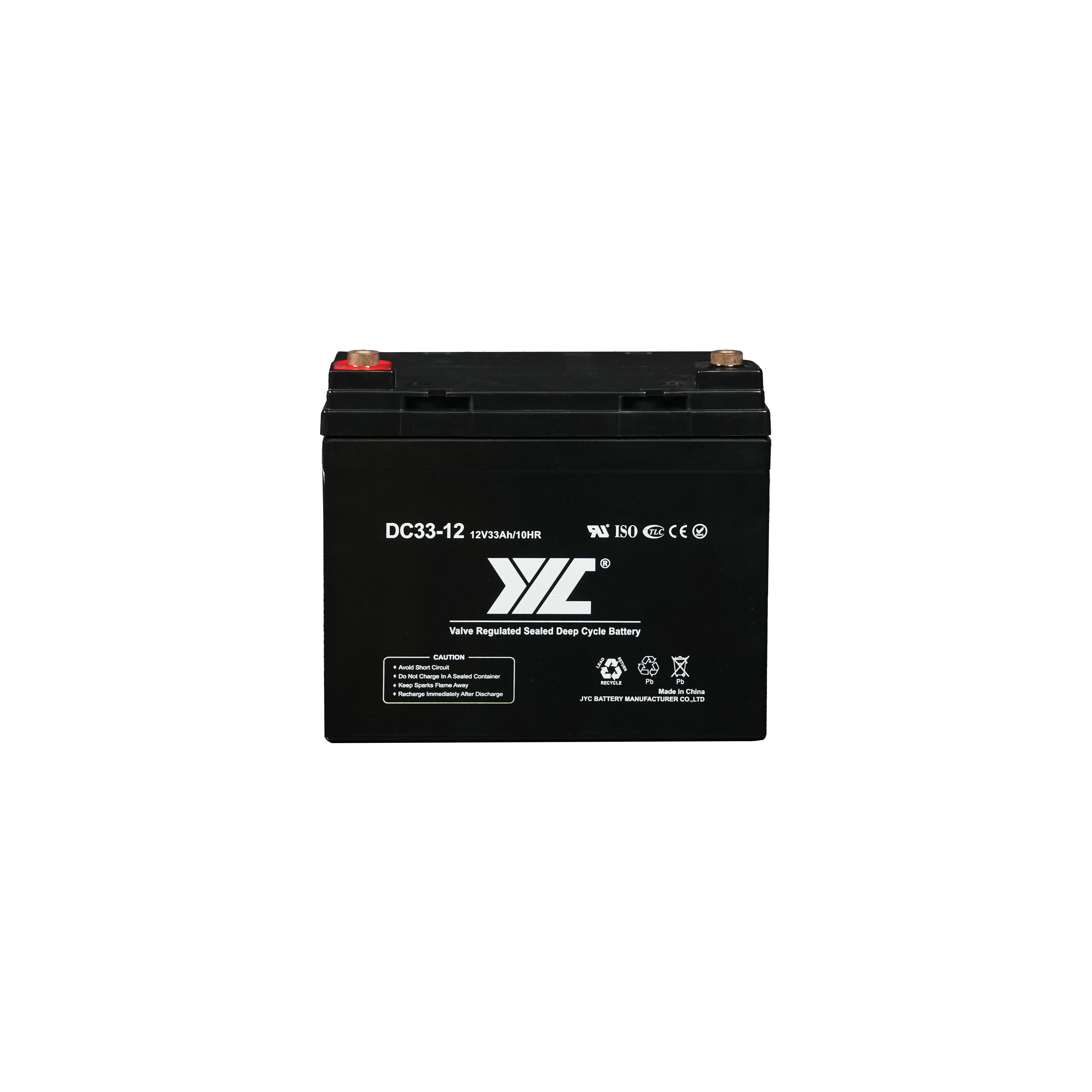 DC 12V 33AH Industrial VRLA Battery Maintenance Free Generator Backup Battery