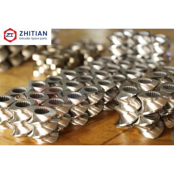 High Wear-Resistant W6Mo5Cr4V2 Twin Screw Extruder Screw Element with 38CrMoAlA and 42CrMo Materials for Extended Life