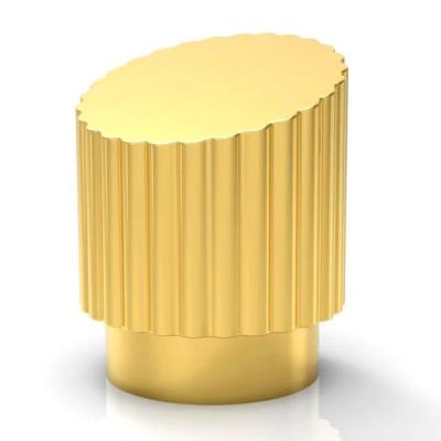 Customized Professional Metal Die Casting Zinc Alloy Electronic Plating Gold Color Perfume Bottle Cap Replacement