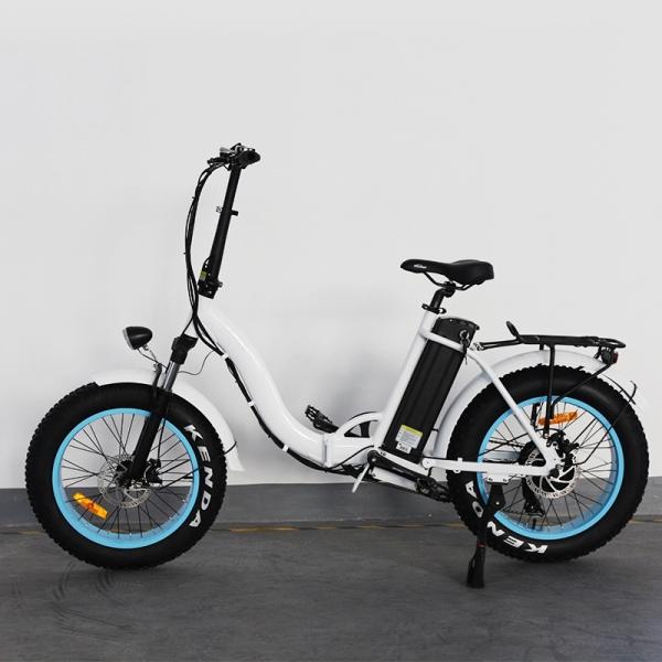 Popular 20 Inch Folding Electric Bike Red Color Motor Power 48V 500W CE Approved