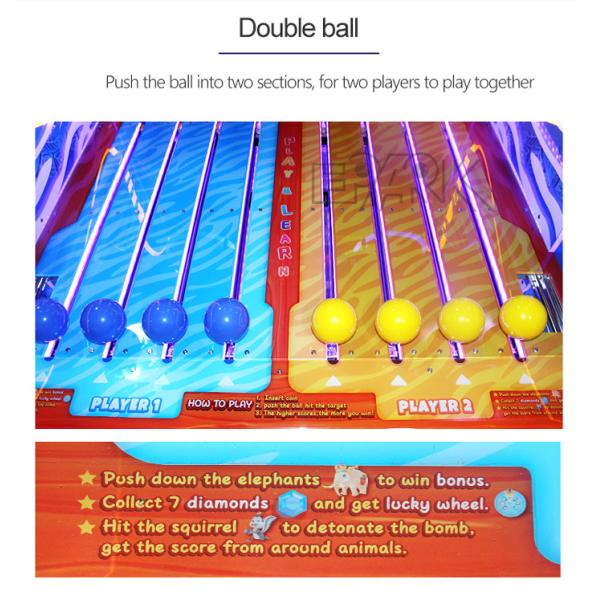 Indoor Kids Video Arcade Game Machine Win Lottery Tickets Collect Animals