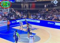 O estádio video do perímetro da propaganda conduziu telas de exposição com máscara de proteção macia
