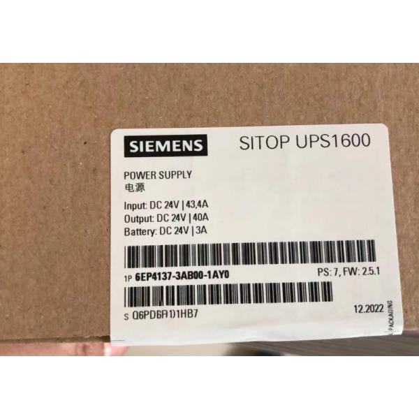 24V Ininterruptible SIEMENS SIMATIC fonte de alimentação 6EP4137-3AB00-1AY0 SITOP UPS1600 40 A USB