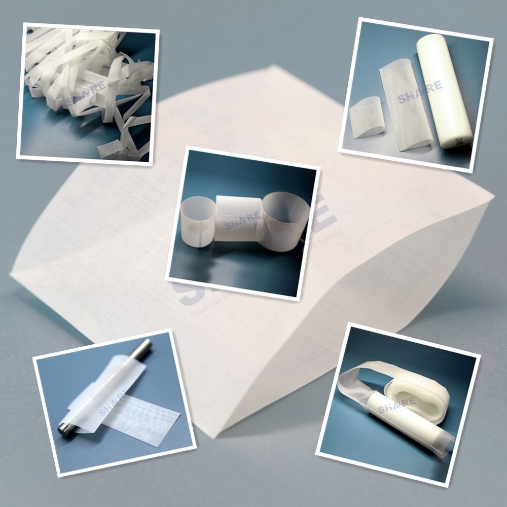 PP Filter Mesh Micro Tubes Rectangles Segment Один конец запечатанный Два открытых конца