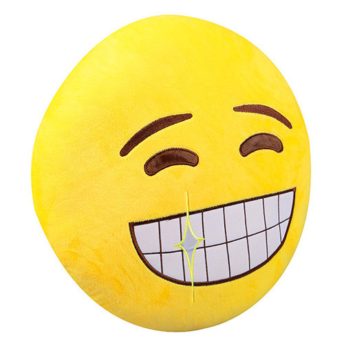 Yellow Color Office Chair Cushion , Embroidery Logo Cotton Chair Pads 30CM