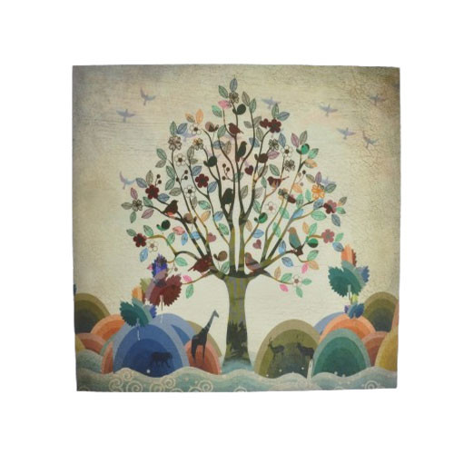 Panel acústico con absorción de sonido PET Impreso para interiores decorativos Panel de pared insonorizado