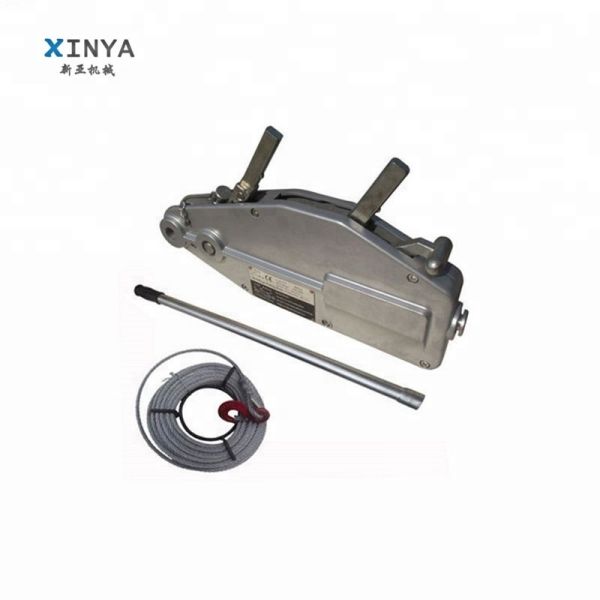 0.8 Ton Mini Hand Winch with Steel Wire Rope and 20m Lifting Height for Construction Hoist