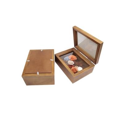 Casa Rose Gift Box Photo Frame preservada decorativa com cor brilhante