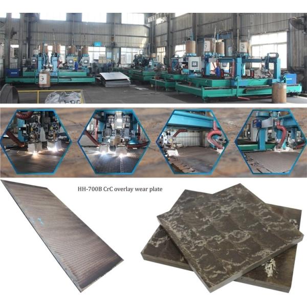 Bin Liner Alloyed Anti Wear Composite Steel Plate Chromium Carbide Wear Hardfacing