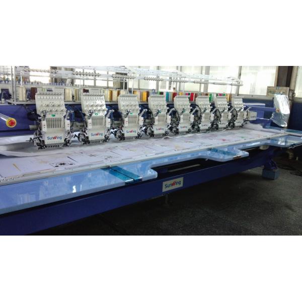 USB Connection Cap Sewing Machine , Custom Embroidery Machine 8 Head