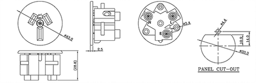 Resident International AC Receptacle Thermoplastic 94V-2 Australia Power Electrical Socket Outlet 3 Pole 15 Amp 250VAC