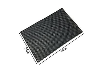 Large Non Slip Rubber Bar Drip Mats , Bar Mats With Logos 700gsm Weight