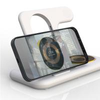 3In 1 chargeur In1 pliable sans fil de remplissage du support 3 de chargeur de dock pour la montre d'Apple Iphone
