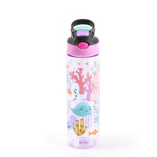 密封され 漏れ防止された プラスチックストローカップ 子供のための 耐久性 安全な PC PP 素材で作られた