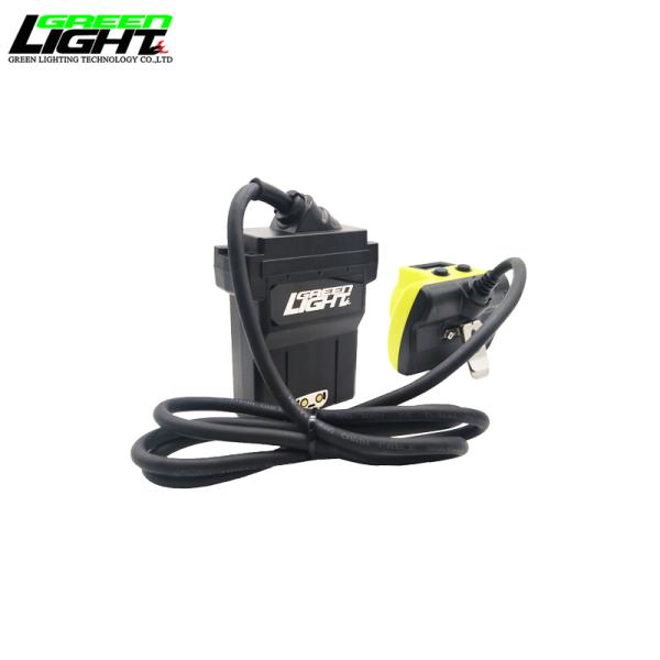 Luces frontales de minería de carbón con pantalla Oled, 25000 Lux, lámpara de minería impermeable con cable, batería de litio grande de 13.6Ah