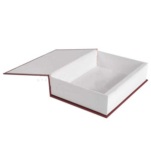 Square False Book Shaped Storage Box Gift Corrugated Cardboard ODM