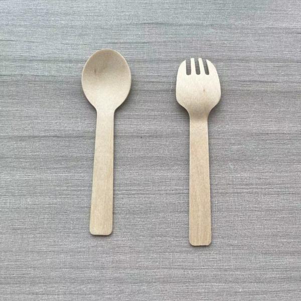 Package Size 100.00cm * 80.00cm * 60.00cm Natural Biodegradable Disposable Wooden Cutlery