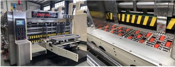 High Speed Printing Slotting Machine With Stacker , Printer Slotter Machine
