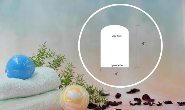 4x6 Inch 500PCS Round Shrink Wrap Bags/Top Dome Odorless 100 Gauge With Vent Hole For Bath Bombs, Soaps, Crafts