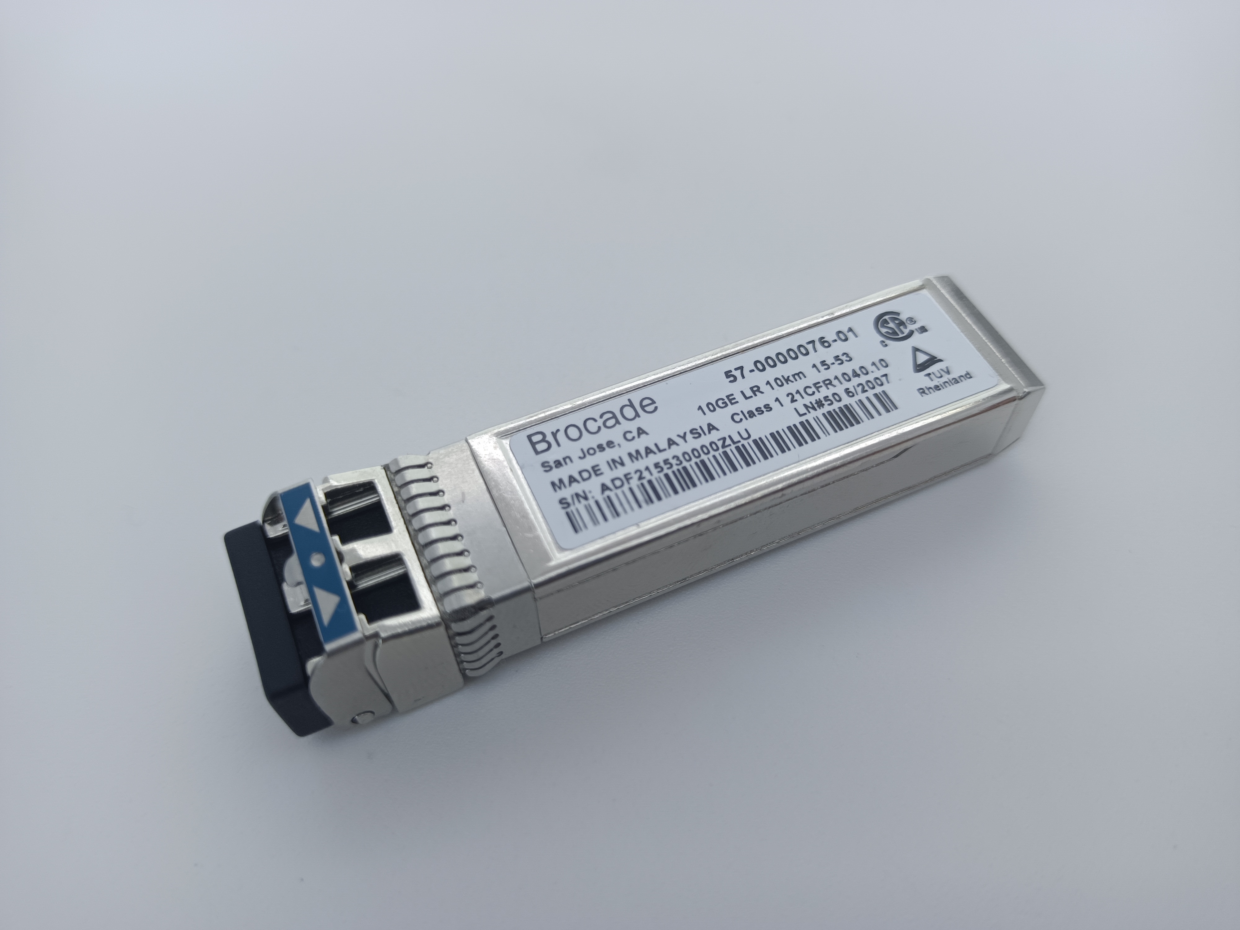 Модуль приемопередатчика 10G LWL 1310nm 10km LC SMF канала SFP+ волокна парчи 57-1000493-01 XBR-000217 10G