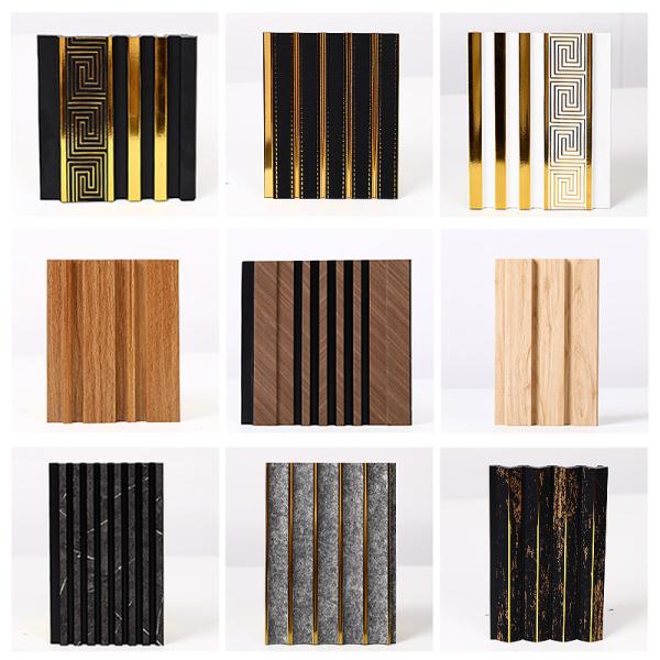 Eco-Friendly Bamboo Fiber 3d Wall Panel Interior WPC Wall Panel for Household Use