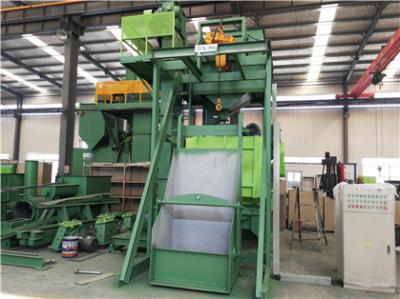 Pièces de bâtis nettoyant le contrôle de PLC de machine de grenaillage de Tumblast