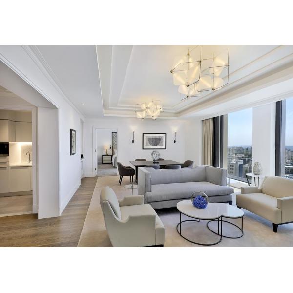 пятизвездочная элегантная мебель комнаты прожития гостиницы древесины дуба