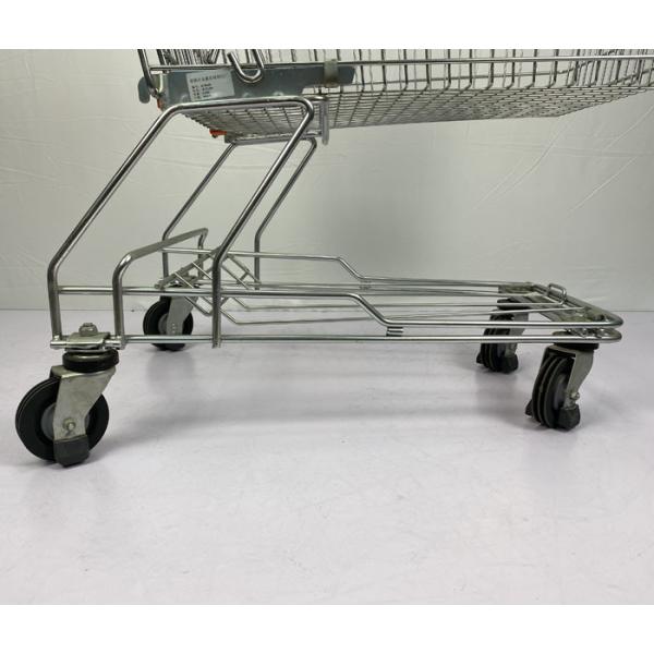Asian Style 125L Conventional Metal Handcart Chain Supermarket Warehouse Trolley With High Sales Volume