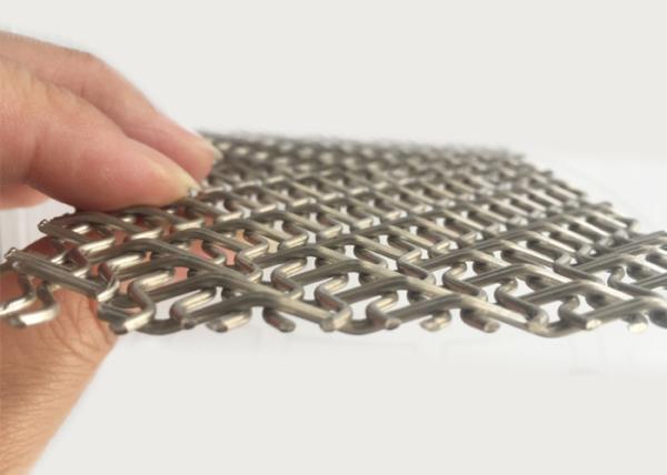 SS316 Natural Colour Weave Mesh Decorative Wire Mesh Panel Corrosion Resistance