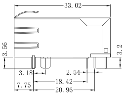 Порт Джек XFGIG12-CTxu1-4L 10/100/1000 LPJK4071A35NL RJ45 одиночный дуплексный