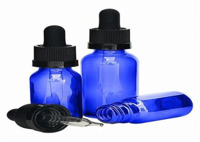 El dropper de cristal azul portátil embotella alta durabilidad multifuncional con incluso grueso